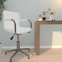vidaXL Mobiliario De Oficina-Silla de oficina giratoria de cuero sintético