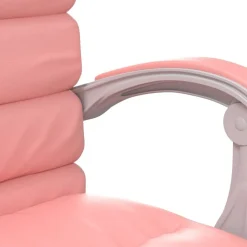 vidaXL Mobiliario De Oficina-Silla de oficina reclinable masaje cuero sintético