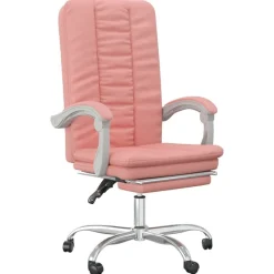 vidaXL Mobiliario De Oficina-Silla de oficina reclinable cuero sintético