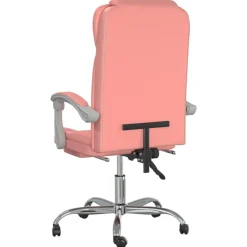 vidaXL Mobiliario De Oficina-Silla de oficina reclinable cuero sintético