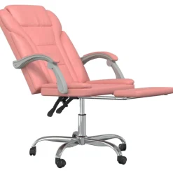vidaXL Mobiliario De Oficina-Silla de oficina reclinable cuero sintético
