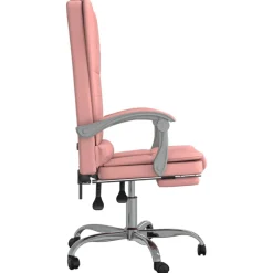 vidaXL Mobiliario De Oficina-Silla de oficina reclinable masaje cuero sintético