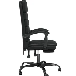 vidaXL Mobiliario De Oficina-Silla de oficina reclinable masaje cuero sintético