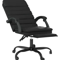 vidaXL Mobiliario De Oficina-Silla de oficina reclinable masaje cuero sintético
