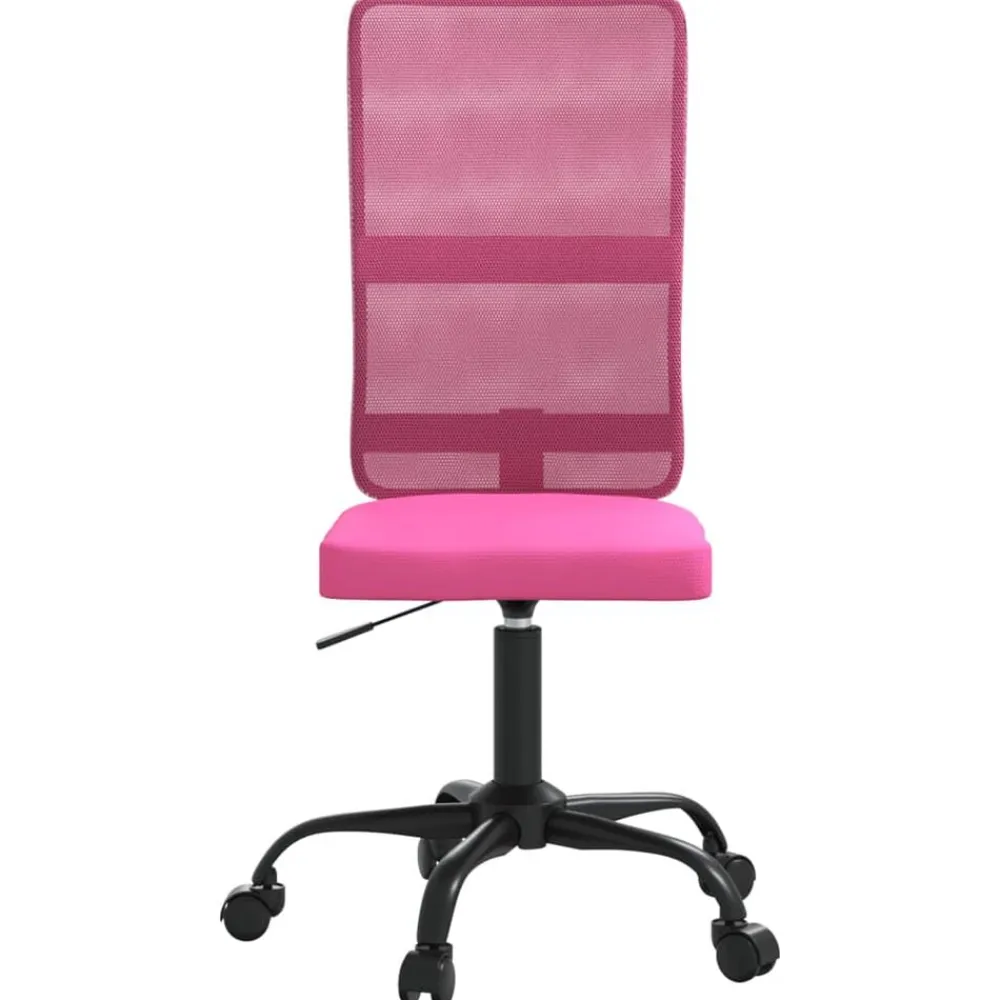 vidaXL Silla de oficina regulable en altura tela de malla Rosa Sale