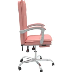 vidaXL Mobiliario De Oficina-Silla de oficina reclinable cuero sintético
