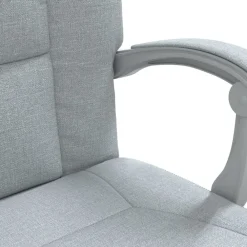 vidaXL Mobiliario De Oficina-Silla de oficina reclinable de tela