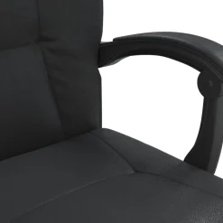 vidaXL Silla de oficina reclinable cuero sintético Negro Online