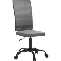 vidaXL Silla de oficina regulable en altura tela de malla Gris Sale