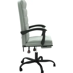 vidaXL Mobiliario De Oficina-Silla de oficina reclinable de terciopelo