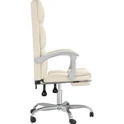 vidaXL Mobiliario De Oficina-Silla de oficina reclinable cuero sintético