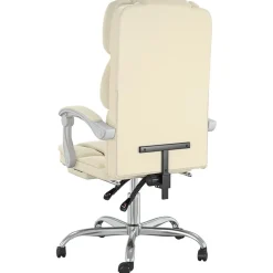 vidaXL Mobiliario De Oficina-Silla de oficina reclinable cuero sintético