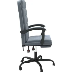 vidaXL Mobiliario De Oficina-Silla de oficina reclinable de terciopelo