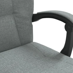 vidaXL Silla de oficina reclinable de tela Gris oscuro Hot