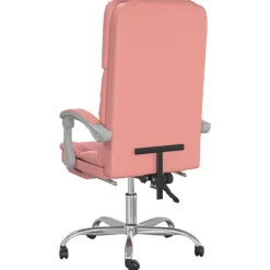 vidaXL Mobiliario De Oficina-Silla de oficina reclinable masaje cuero sintético
