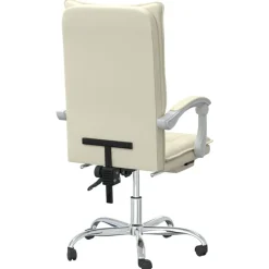 vidaXL Mobiliario De Oficina-Silla de oficina reclinable cuero sintético