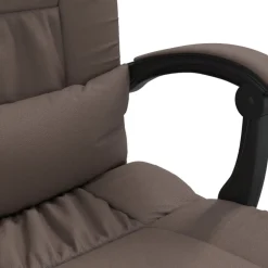 vidaXL Silla de oficina reclinable cuero sintético marrón Marrón Hot