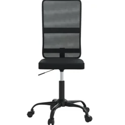 vidaXL Silla de oficina tela de malla negra Negro