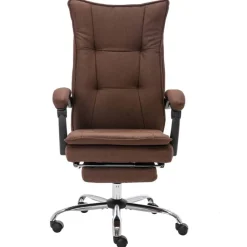 vidaXL Mobiliario De Oficina-Silla de oficina tela marrón