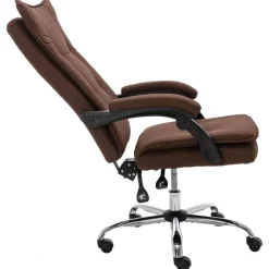 vidaXL Silla de oficina tela marrón Marr&oacute;n