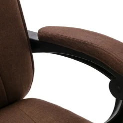 vidaXL Silla de oficina tela marrón Marr&oacute;n