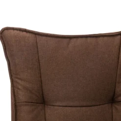 vidaXL Silla de oficina tela marrón Marr&oacute;n