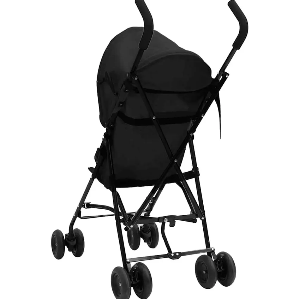 vidaXL Silla de paseo de bebé acero y negro Antracita Outlet