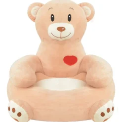 vidaXL Silla de peluche para niños oso marrón Clearance