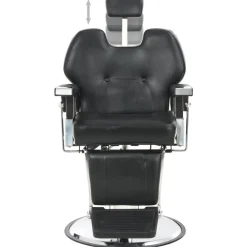 vidaXL Silla de peluquería de cuero sintético negra 72x68x98 cm Sale