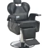 vidaXL Peluquería Y Cosmética-Silla de peluquería de cuero sintético negra 72x68x98 cm