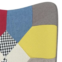 vidaXL Sillas-Silla de relajación de tela patchwork