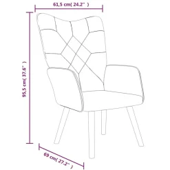 vidaXL Sillas-Silla de relajación de tela patchwork