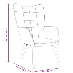 vidaXL Silla de relajación con reposapiés de tela Gris oscuro Best
