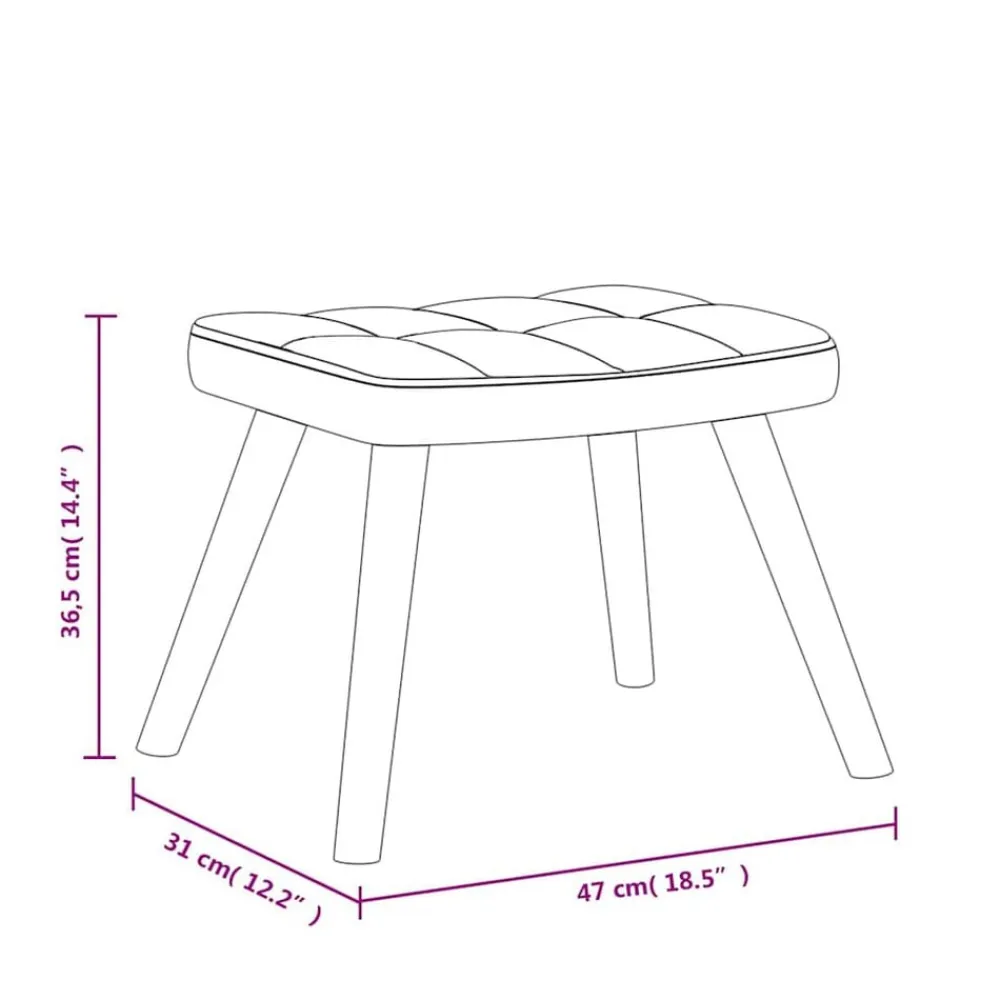 vidaXL Silla de relajación con reposapiés de tela Gris oscuro Best