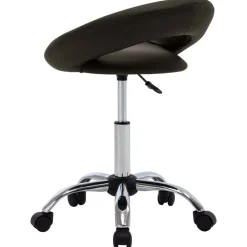 vidaXL Mobiliario De Oficina-Silla de trabajo con ruedas cuero sintético marrón