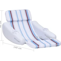 vidaXL Silla flotante para piscina 140x83x60 cm Online