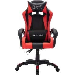 vidaXL Mobiliario De Oficina-Silla gaming con luces LED RGB cuero sintético