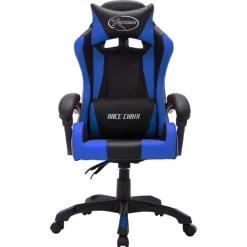 vidaXL Mobiliario De Oficina-Silla gaming con luces LED RGB cuero sintético