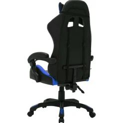 vidaXL Mobiliario De Oficina-Silla gaming con luces LED RGB cuero sintético