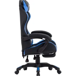 vidaXL Mobiliario De Oficina-Silla gaming con reposapiés cuero sintético