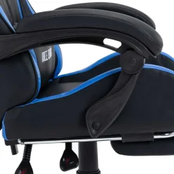vidaXL Mobiliario De Oficina-Silla gaming con reposapiés cuero sintético