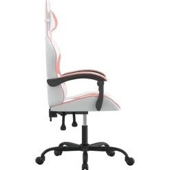 vidaXL Sillas-Silla gaming cuero sintético