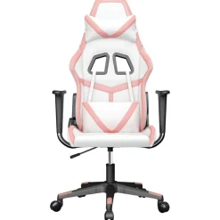 vidaXL Sillas-Silla gaming cuero sintético