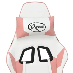 vidaXL Sillas-Silla gaming cuero sintético