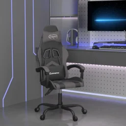 vidaXL Sillas-Silla gaming cuero sintético