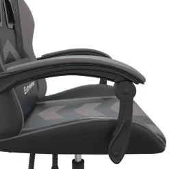 vidaXL Sillas-Silla gaming cuero sintético