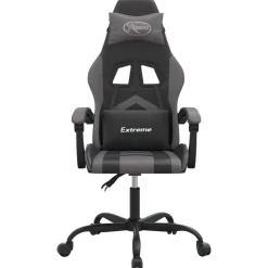 vidaXL Sillas-Silla gaming cuero sintético