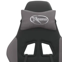 vidaXL Sillas-Silla gaming cuero sintético