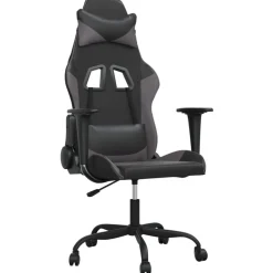 vidaXL Sillas-Silla gaming cuero sintético