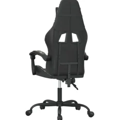 vidaXL Silla gaming cuero sintético Negro y camuflaje Discount